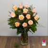 1 Dozen Premium Extra Long Stem Peach Roses 

Indulge in the timeless