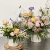 DESIGNERS CHOICE  with the best pastels in pink purple, white, peach