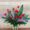 &quot;Ravishing Ruby Romance&quot;12 gorgeous long stem  red roses uniquely designed in