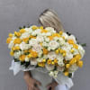 Amazing sunshine flowers was made with beautiful white hydrangeas, gorgeous white playa