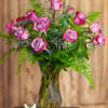 Our beautiful dozen roses in lavender... 