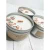 Each candle is hand poured with 6 oz. of all natural soy