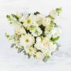 Introducing the &quot;Purity&quot; funeral flower arrangement, a graceful and pure tribute to