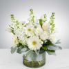 Introducing the &quot;Purity&quot; funeral flower arrangement, a graceful and pure tribute to