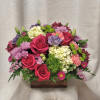 Elevate your space with our modern floral arrangement in a brown 7x7&quot;