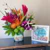 A Stylish Design Of Birds of Paradise, Anthurium and Ginger Designed in