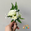 White Spray Roses with Greenery 