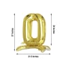 27&rdquo; Gold Self Standing Mylar Foil Number Balloons