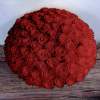 120 roses, modernly designed in this ceramic container. A true show stopper!
Allow