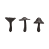 Approximately 4&quot; H Cast Iron Mushroom 

There are three styles available, One