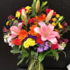multi bright colors and variety of flowers