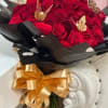 100  red roses with butterflies. amount of roses vary depending price