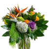 A colorful combination of vibrant blooms blended together for this tasty arrangement