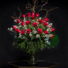 This timeless design features the classic up to 24 red rose. rose.
