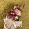 Set of Corsage and Boutonniere include pink cymbidium orchid and pink spray