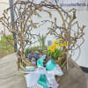 Handmade summer baskets filled with a variety of summer flowers! The perfect