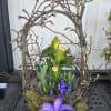 Handmade summer baskets filled with a variety of summer flowers! The perfect