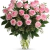 Say it sweeter with this feminine bouquet of a dozen ballet pink