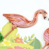 If you know a flamingo lover, then this quilled greeting card is