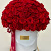 Experience the magic of our jumbo box of red roses. Perfect for