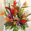 Hawaiian life comes to you with this tropical arrangement full of birds