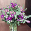 Delivered once a week
Flower arrangements of Designer&#039;s Choice in a vase
