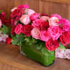 This romantic arrangement features a beautiful collection of our premium red and
