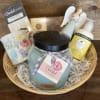  A candle, lotion, angel, truffles, coffee up and air freshener!