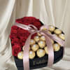 Heart-shaped box with the freshest roses, adorn it, indicate in special instructions