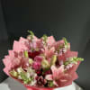 This bouquet was made with soft pink color following the season&rsquo;s trend