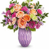 Make her Mother&#039;s Day. Shine with Teleflora&#039;s Pretty Glow Bouquet, featuring a