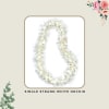 Single strand white orchid lei