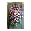 A beautiful standing spray with assorted pink, white and purple flowers.

Flower selection