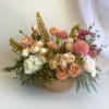 Theme Colors: Shades of peach, brown and white 

Featured Blooms: Roses, ranunculus