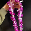 beautiful orchid necklace, for graduation or party. We can make your necklace