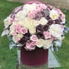 This arrangement screams love and romance. While white gold represents friendship and