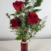 Send a cute and sweet red rose bud vase to your Mom