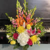 Due to COVID &amp; shortages of flower, colorful arrangements are not going