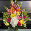 Due to COVID &amp; shortages of flower, colorful arrangements are not going