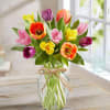 Bouquet will be delivered approximately as pictured with assorted tulips. 