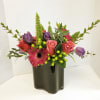 ROSES  GERBERA  AND TULIPS WITH COFFEE BEAN ON THE SIDE