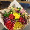 A BEAUTIFUL COLORFUL ARRANGEMENT MIXED FLOWERS TO INCLUDE ALSTROMERI, SPIDERS, CARNATIONS 