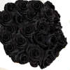 24 Black Roses wrapped arranged on tissue paper or cellophane. *** Need