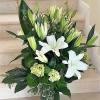 Lilies elegantly arranged in a vase