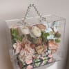 Very Trendy and In Clear Acrylic Flower Gift Box in a shape