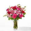 Roses, lilies, and snapdragons beautifully arranged to make for the perfect romantic