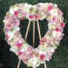 In the shape of a heart, this garden of delicate blooms is