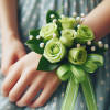 Elevate your special occasions with our stunning Jade Elegance Corsage. Perfect for