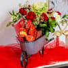 Surprise your loved one with our Romance in Bloom Gift Basket, a