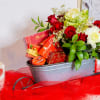 Surprise your loved one with our Romance in Bloom Gift Basket, a